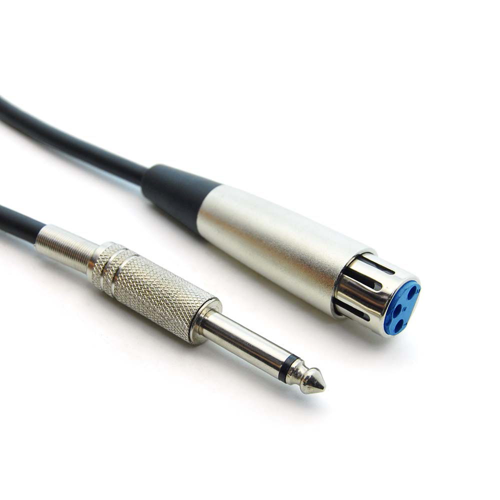 XLR Female to 1/4 Mono Male balanced microphone cable