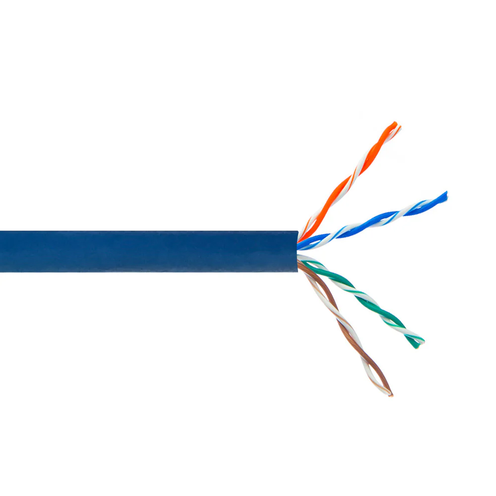C5e CMR Riser UTP Stranded 4 Pair 24 AWG Bulk Cable 1000ft package.
