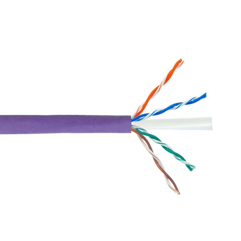 C6 CMR Riser UTP Stranded 4 Pair 24AWG Bulk Cable 1000ft package.