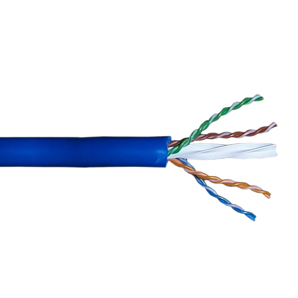 C6a CMR Riser UTP 4 Pair Solid 23AWG Bulk Cable 1000ft package.
