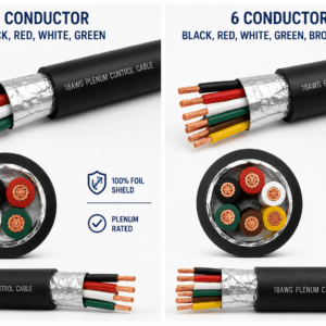 18 AWG 4 and 6 conductor shielded